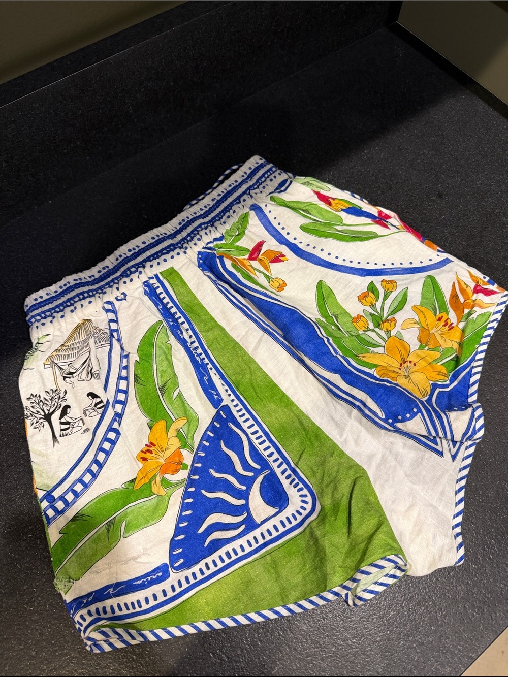 Farm Rio, drawstring, parrot print shorts - Picture 5 of 5